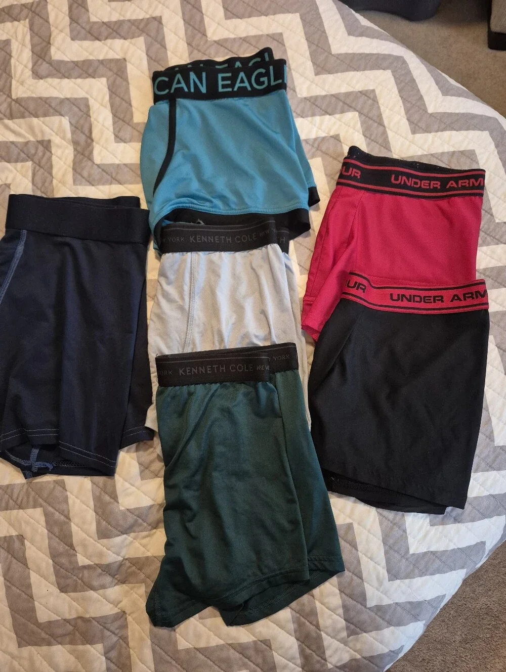 🌿5/$25 Mixed Brand Jr Mens S/M Athletic Boxer Brief Shorts Lot